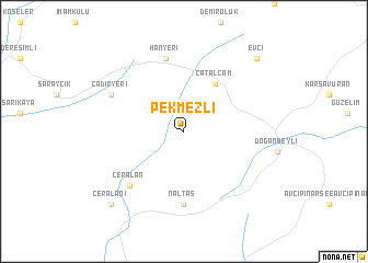 map of Pekmezli