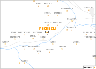 map of Pekmezli