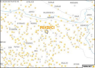 map of Pekovci