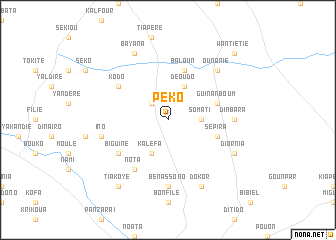 map of Péko