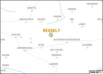 map of Peksëly