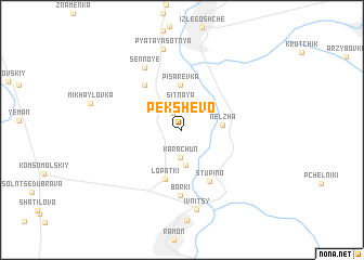 map of Pekshevo