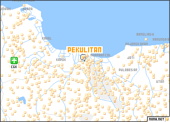 map of Pekulitan