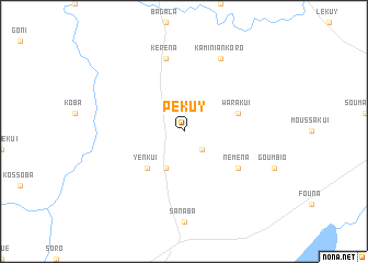 map of Pékuy