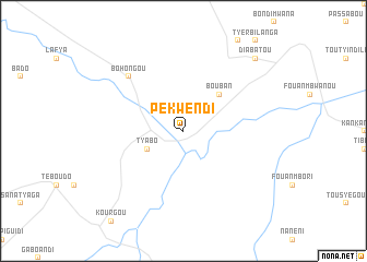 map of Pékwèndi