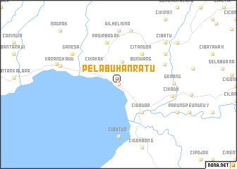 map of Pelabuhanratu