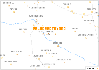 map of Peladero Toyano