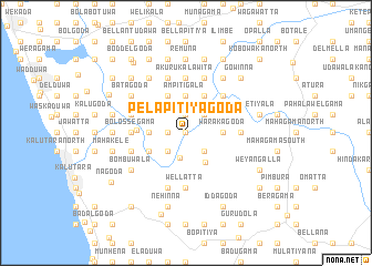 map of Pelapitiyagoda