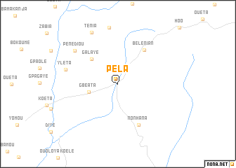 map of Péla