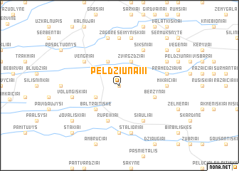 map of Peldžiūnai II