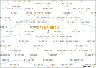 map of Peldžiūnai I