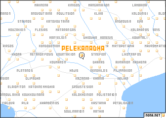 map of Pelekanádha