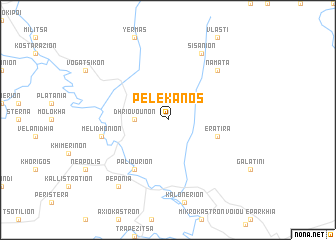 map of Pelekános