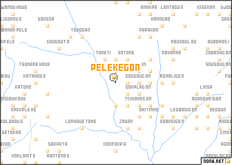 map of Pélékégon