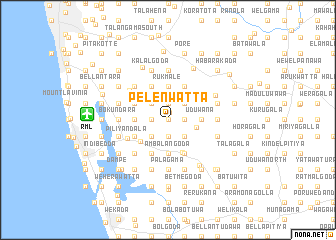 map of Pelenwatta
