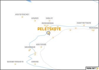 map of Peletskoye