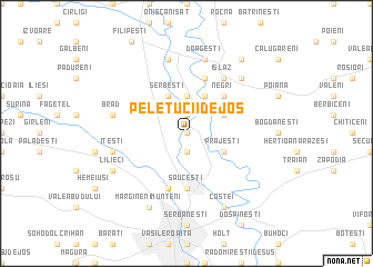 map of Peletucii de Jos