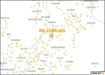 map of Pelev Brijeg