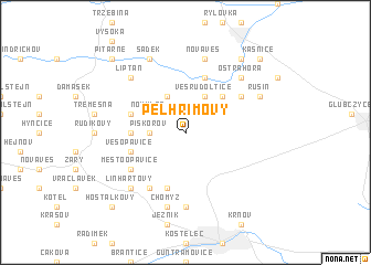 map of Pelhřimovy