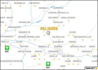 map of Peligros