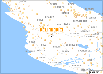 map of Pelinkovići