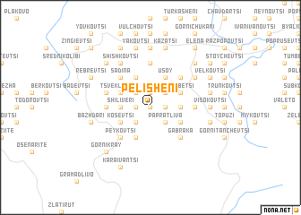 map of Pelisheni