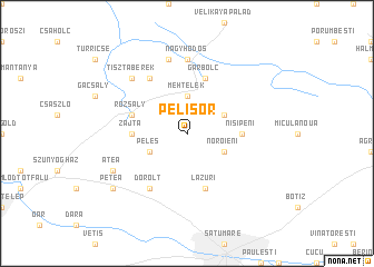 map of Pelişor