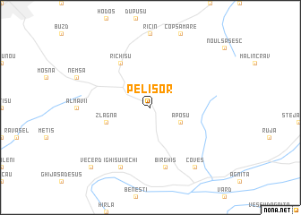 map of Pelişor