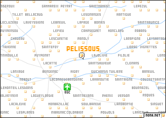 map of Pelissous