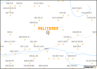 map of Pelitören