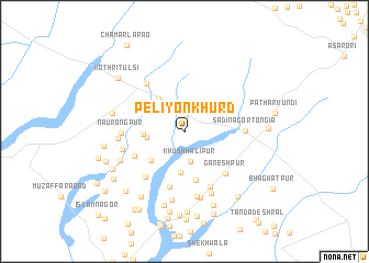 map of Peliyon Khurd