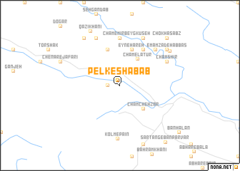 map of Pelk-e Shabāb