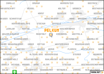 map of Pelkum