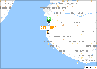 map of Pellaro