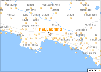 map of Pellegrino