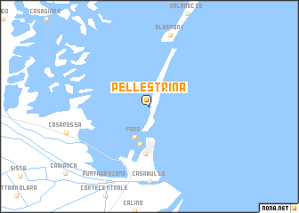 map of Pellestrina