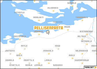 map of Pellisenranta