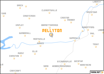 map of Pellyton