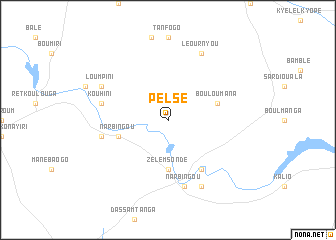 map of Pèlsé