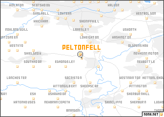 map of Pelton Fell