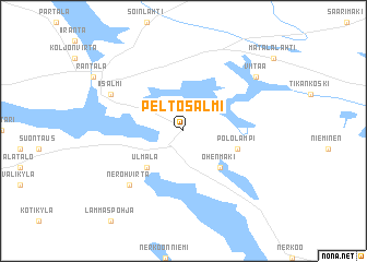 map of Peltosalmi