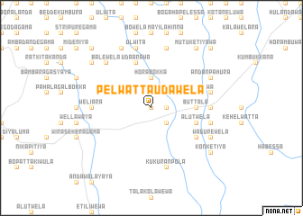 map of Pelwatta Udawela