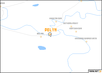 map of Pelym