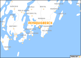 map of Pemaquid Beach