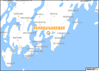 map of Pemaquid Harbor