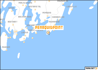 map of Pemaquid Point