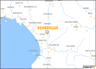 map of Pembangun