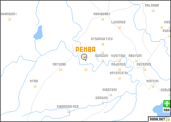 map of Pemba
