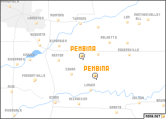 map of Pembina