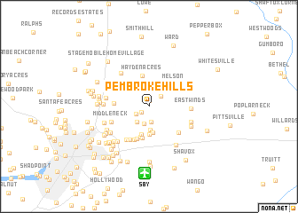 map of Pembroke Hills